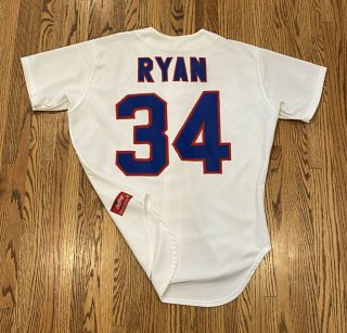 Texas Rangers Nolan Ryan 34 Vintage 90s Rawlings Mlb Baseball Jersey 48 Xl Rare