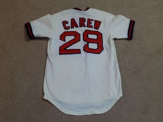 Rod Carew Game Worn Signed Jersey California Angels Twins HOF 2