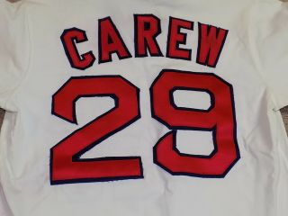 Rod Carew Game Worn Signed Jersey California Angels Twins HOF 4