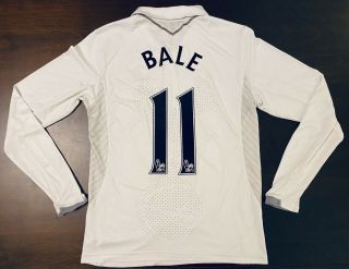 2012 - 2013 Rare Tottenham Long Sleeve Home Jersey – Gareth Bale – Medium