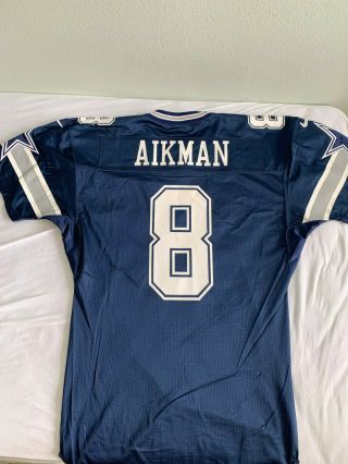 RARE Authentic NIKE 1999 Dallas Cowboys Game Issued Troy Aikman Jersey 6