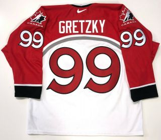 Wayne Gretzky Nike 1998 Nagano Olympics Team Canada White Jersey Size Large