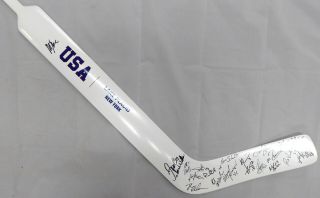 1980 Team Usa Autographed Hockey Stick 20 Sigs Craig Eruzione Fanatics A130293