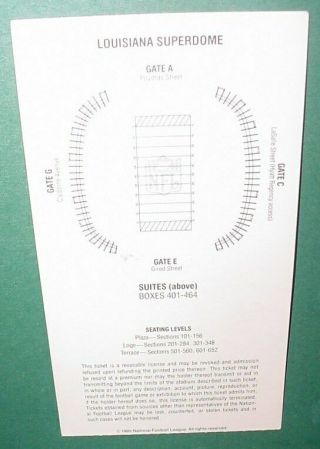 Bowl Ticket Stub XX - 1986 Chicago Bears England Patriots WHITE Brian 2