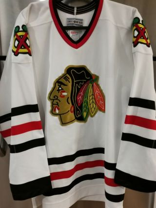 Vintage Authentic Chicago Blackhawks Ccm Nhl Hockey Jersey Size 48