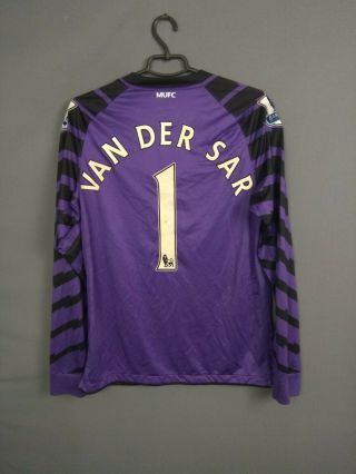 Van Der Sar Manchester United Jersey 2010/11 Goalkeeper Medium Shirt Nike Ig93