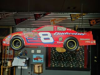 2005 42 " Budweiser Dale Earnhardt Jr.  Number 8 Nascar Race Car Pool Table Light