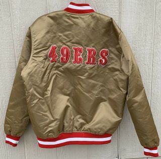 Vintage SF 49ERS (San Francisco) NFL Pro Line Starter Jacket Satin Look XL Tall 4