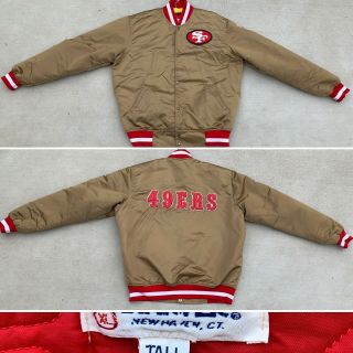 Vintage SF 49ERS (San Francisco) NFL Pro Line Starter Jacket Satin Look XL Tall 6