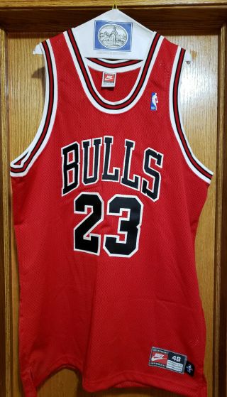 Vintage Red Authentic 1997 - 98 Chicago Bulls Michael Jordan Nike Jersey Size 48xl