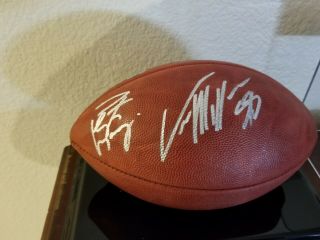 Peyton Manning & Von Miller Autographed Bowl 50 Football