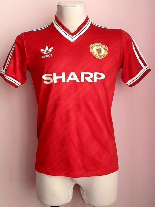 Manchester United 1986 - 1988 Home Football Adidas Shirt Size M
