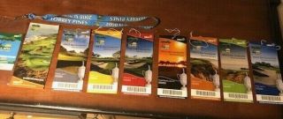 7 - 2008 Us Open Tickets A, .  Ticket Lanyard And Course Guide Tiger Woods