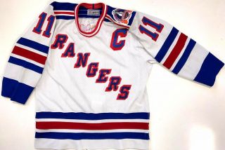 Mark Messier York Rangers 1994 Stanley Cup Authentic Ccm White Jersey 44