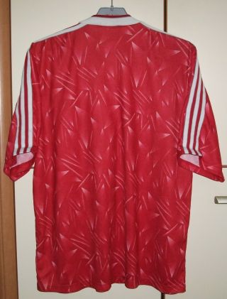 Liverpool 1989 - 1991 Home football shirt jersey Adidas Candy size 42/44 2