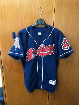 Authentic Vintage 1997 Russell Jim Thome Cleveland Indians Jersey: Size 44,