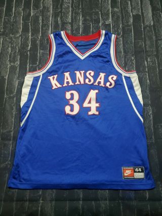 1995 Nike Kansas Jayhawks Paul Pierce Jersey Sz 44 Nba Ncaa Celtics Made In Usa