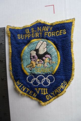 Us Navy Seabees Squaw Valley 1960 Olympics Patch