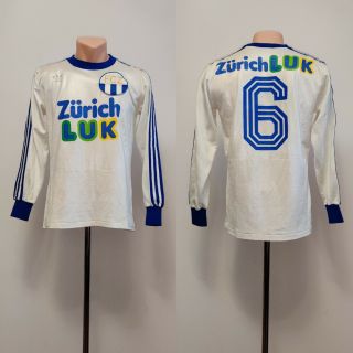 Football Shirt Soccer Zürich Fc Home 1977/1978 Adidas Erima Jersey Match Worn 6