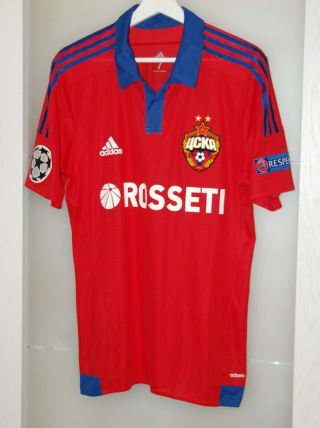 Match Worn Shirt Jersey Cska Moscow Russia National Team Champions League