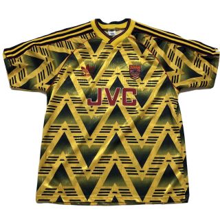1990s Arsenal Bruised Banana 1991 - 1993 Away Shirt Medium Jersey Soccer