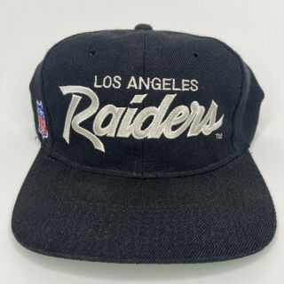Vintage Los Angeles Raiders Sports Specialties Yougan Nfl Snapback Hat