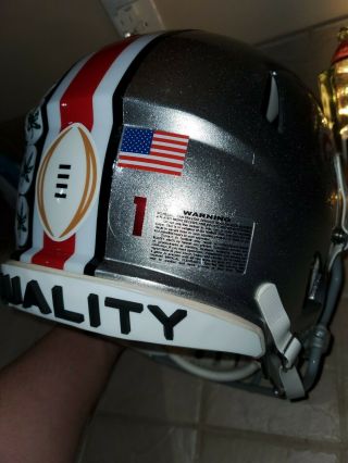 CFP Justin Fields Ohio State Buckeyes Riddell Speed football helmet Equality 3d 5