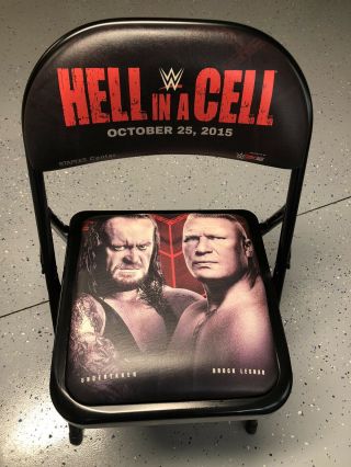 Wwe 2015 Hell In A Cell Undertaker & Lesnar Pay Per View Ppv Ringside Chair
