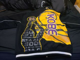 Kobe Bryant JH Design Lakers NBA Cotton Twill Jacket Black/Gold Size XL 4