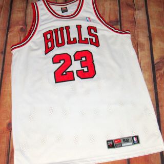 100 Authentic Nike Michael Jordan Chicago Bulls Home Jersey Sz 52 2xl Pro Cut