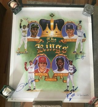 The Kings Ron Lewis Signed Autographed Lithograph - Jsa