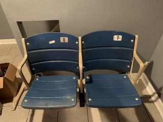 Shea Stadium Seats,  Blue,  Set Of 2 - Ny Mets