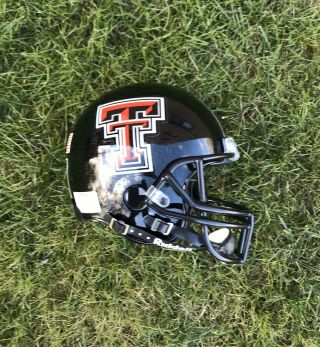 2000 - 2003 Texas Tech Red Raiders Game Issue Riddell Vsr - 4 Football Helmet