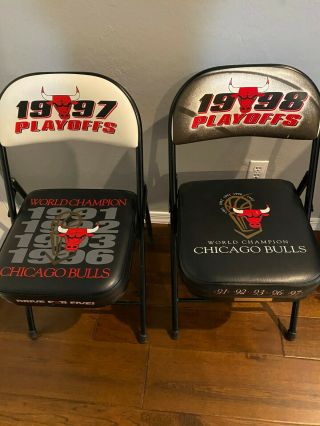 1997 & 1998 Michael Jordan Chicago Bulls “last Dance” Courtside Playoff Chairs