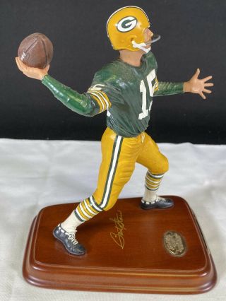 Danbury Bart Starr Green Bay Packers Football Figurine Statue 2