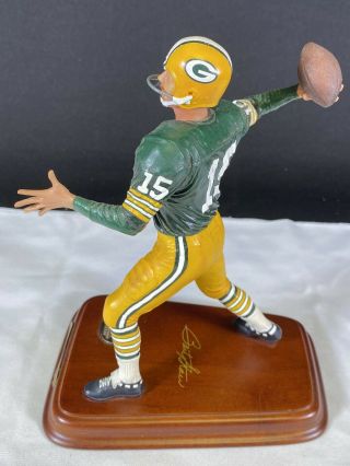 Danbury Bart Starr Green Bay Packers Football Figurine Statue 4