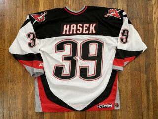 Vintage Dominik Hasek Buffalo Sabres 1999 Stanley Cup Playoffs CCM Jersey - XL 2