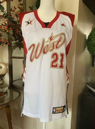Nba All Star Game 2007 Jersey 21 Tim Duncan San Antonio Spurs Size Small