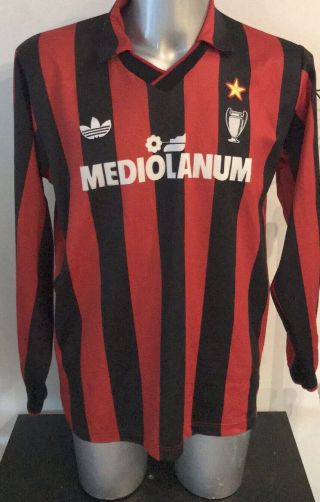 Ac Milan 1990/1991 Home Football Shirt Jersey Adidas Match Worn Daniele Massaro