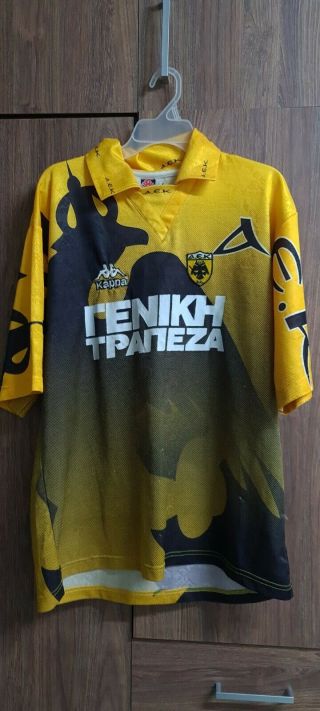 Aek Athens Match Worn Shirt 1996 - 1997