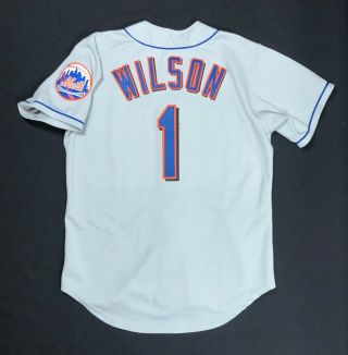 York Mets 1998 Game Worn Road Jersey Ws Hero Mookie Wilson Ais Size 44