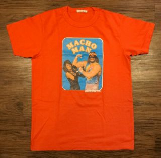 Rare Vintage Wwf Macho Man Randy Savage & Elizabeth Shirt Xl 1987 Wwe