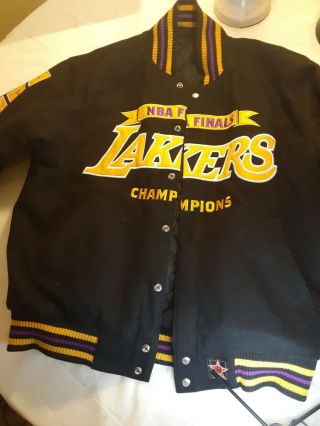 Los Angeles Lakers 2010 Nba Finals Championship Jacket Size Xl