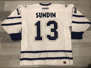 Ccm Mats Sundin Toronto Maple Leafs White Tml Nhl Hockey Jersey Sz Xl