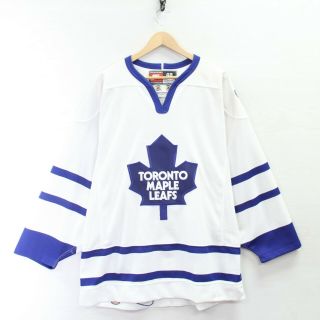 Vintage Toronto Maple Leafs Nike Authentic Fight Strap Jersey Size 48 White Nhl
