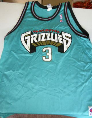 Shareef Abdur - Rahim Signed Vancouver Grizzlies Champion Nba Jersey Size 52
