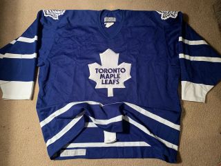 Vintage Toronto Maple Leafs Ccm Authentic Jersey Nhl Center Ice Jersey 54 Rare