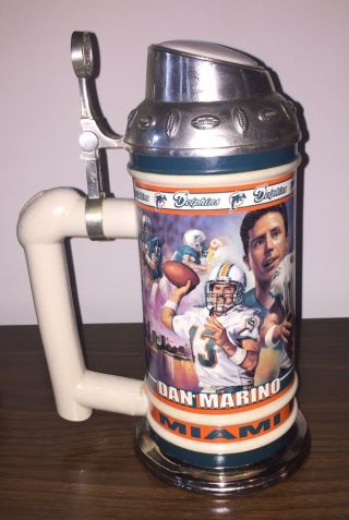 Dan Marino Miami Dolphins Nfl Ceramic Beer Stein Collectible