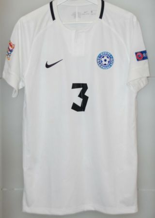 Match Worn Shirt Jersey Estonia National Team Nations League Poland Slovakia