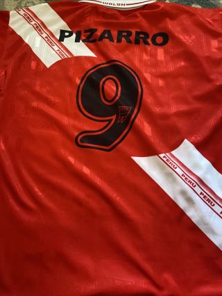 Peru Jersey Xl 2000 2002 Home Shirt Away Soccer National Team Walon Pizarro 9